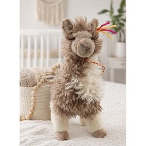 Douglas Zephyr Llama Plush 11  Stuffed Animal Lashes Alpaca Toy 2018 Soft
